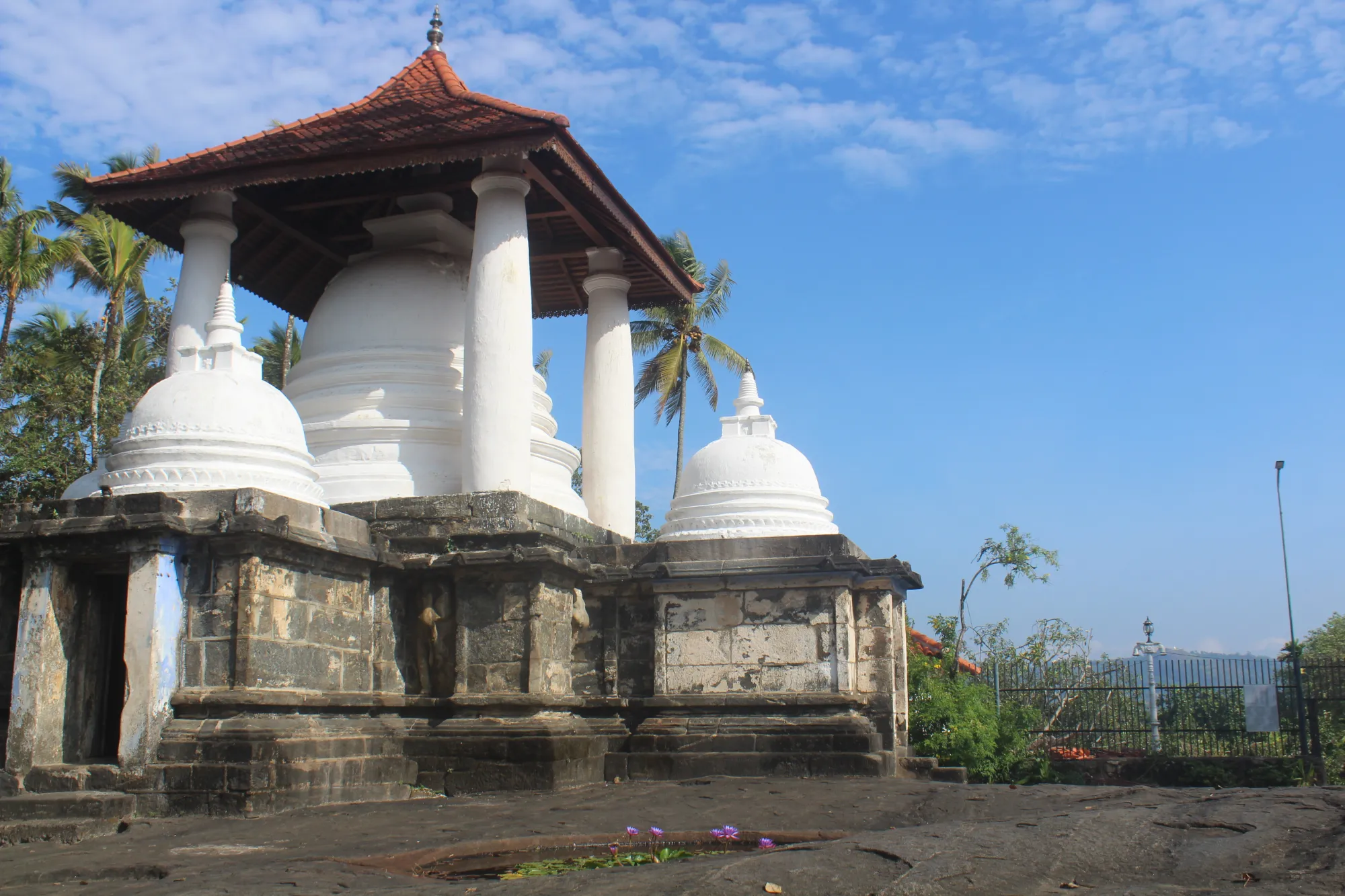 The stupa complex at Gadaladeniya Temple, Sri Lanka