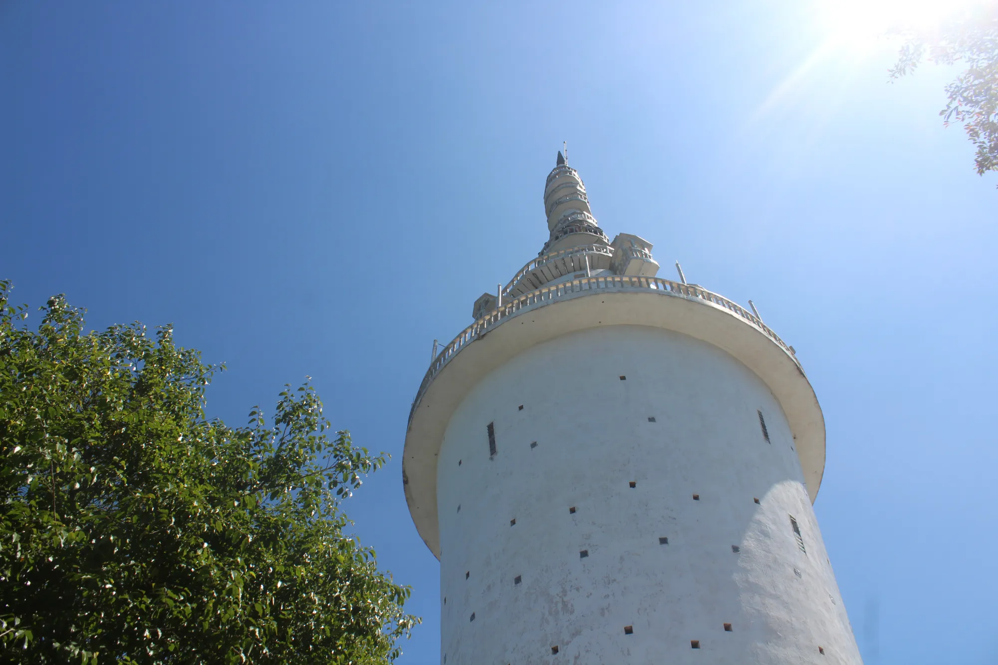 The Ambuluwawa Tower in Gampola Sri Lanka